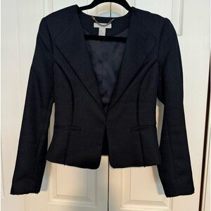 H & M Women’s Navy Blue Blazer with pockets SZ 8